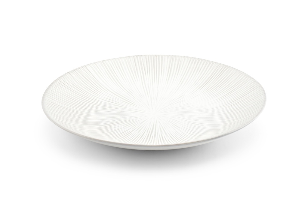 Serving dish Ø40xH5cm Halo White