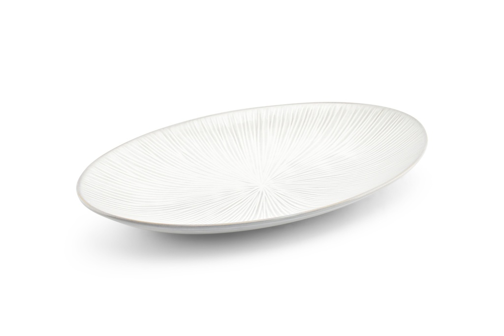 Oval plate 40x25.5cm Halo White