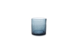 [VE169112] Verre Crackle Bleu 22cl - Set/4