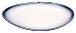 [VE14737] Assiette ovale 34x24xH4cm Tajimi