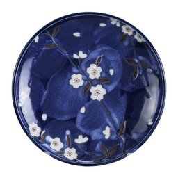 [VE17302] Assiette Ø19,5xH3cm Sakura Bleu