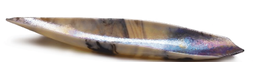 [VEMI-M08-W49] Assiette 6x33cm Clovas vanille-light brown iridiscent bright