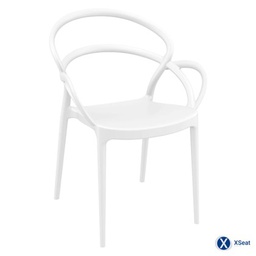 [VEA035544] Chaise Mila Blanc - int&amp;ext