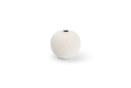 [VE820155] Vase Ø14,5xH13cm White Bullet