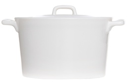 [VEP305719] Cocotte Ø15H9cm White Clio