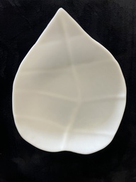 [VEFU-F02-S01] Assiette creuse 16x19cm Leaf White