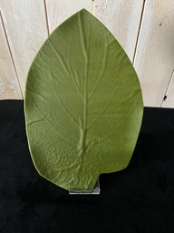 [VEFU-F13-B35] Assiette 32x20cm Leaf Green