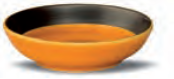 [VEC210095] Coupelle Ø9,5xH2,5cm Ekate Orange