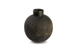 [VE820236] Vase Ø24xH27cm Anthracite Bullet