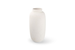 [VE820152] Vase Ø24xH42cm White Bullet