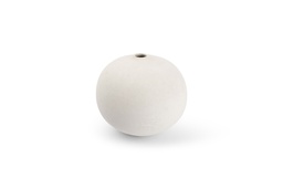 [VE820154] Vase Ø23xH20cm White Bullet