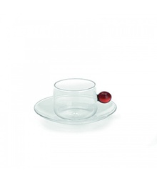 [VEBA00804] Tasse 12cl &amp; soucoupe Bilia Ambre - Set/2