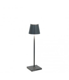 [VELD0490N3] Lampe de table Ø7xH27cm Dark Grey Poldina