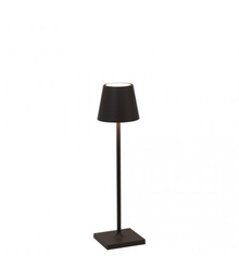 [VELD0490D3] Lampe de table Ø7xH27cm Black Poldina