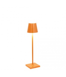 [VELD0490Z3] Lampe de table Ø7xH27cm Orange Poldina