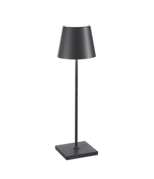 [VELD0340N3] Lampe de table Ø11xH38cm Dark Grey Poldina
