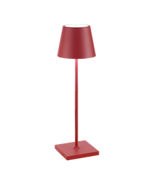 [VELD0340F3] Lampe de table Ø11xH38cm Red Poldina
