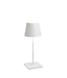[VELD0320B3] Lampe de table Ø10xH30cm White Poldina