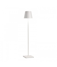 [VELD0360B3] Lampe de sol Ø28xH70-150cm White Poldina