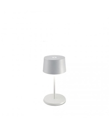 [VELD0860B3] Lampe de table H22cm Mini Olivia White