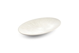 [VE605170] Oval plate Ø32.5cm Halo White