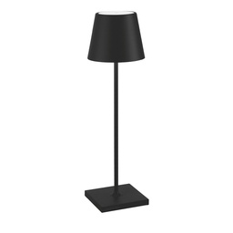 [VELD0340D3] Lampe de table Ø11xH38cm Black Poldina