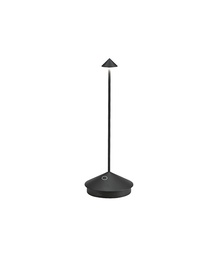 [VELD1650D3] Lampe de table Ø10xH29cm Black Pina