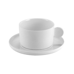 [VELAPH028BI150010] Tasse 10cl &amp; soucoupe Aphros